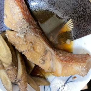 冷凍赤魚の煮付け